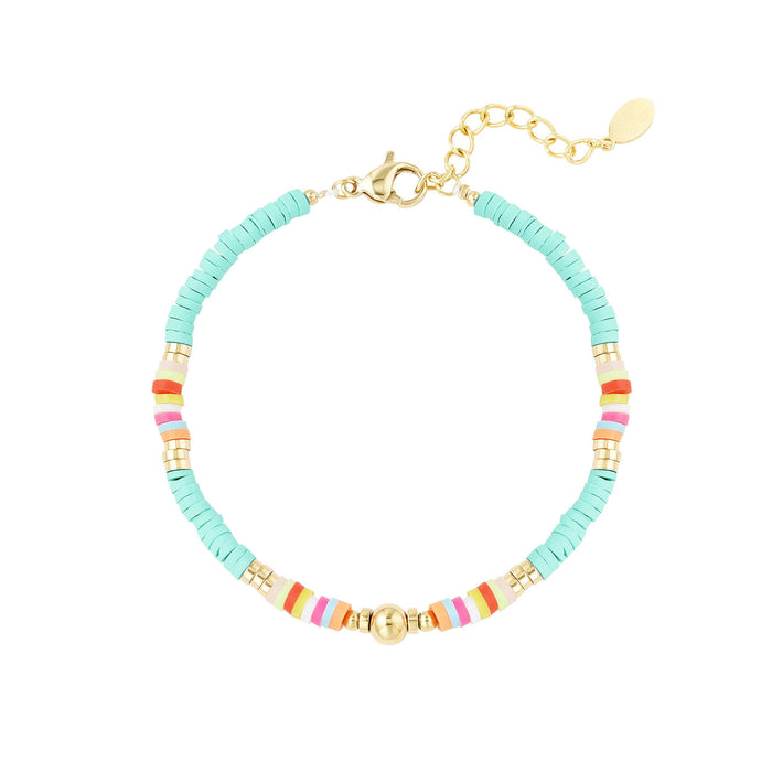 Armband met kralen Multi Color - Licht Blauw