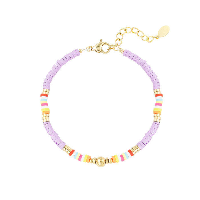 Armband met kralen Multi Color - Lilac