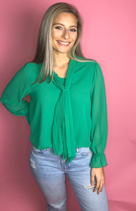 Modieuze blouse - Groen