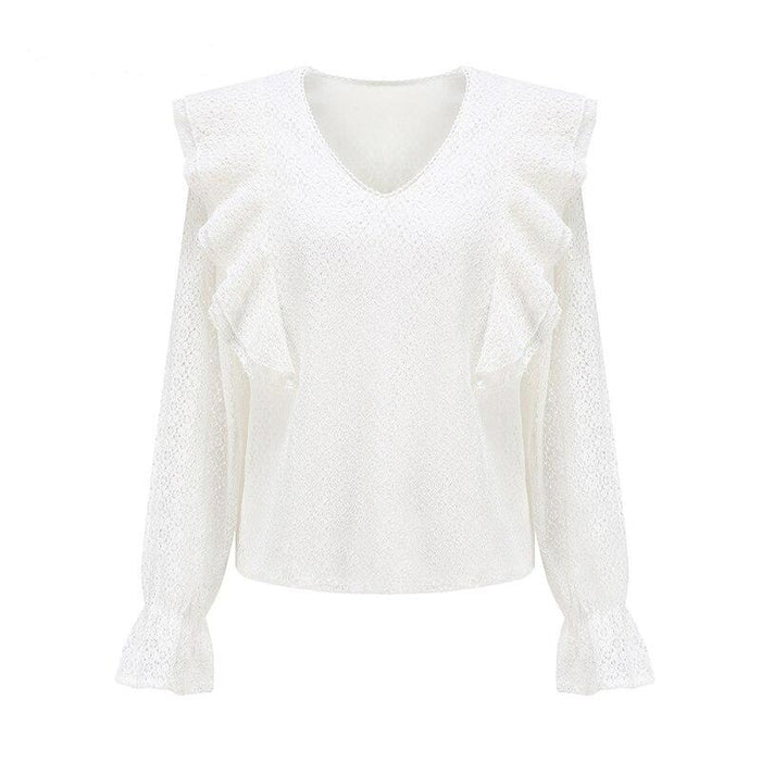 Witte Blouse Met Kant