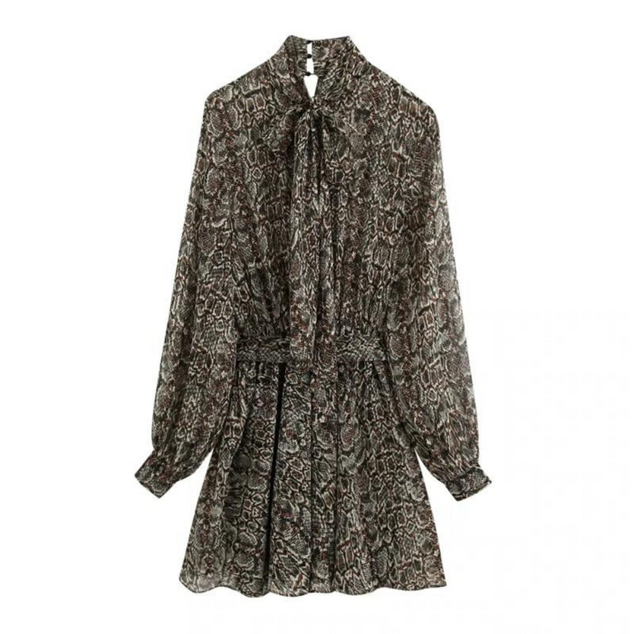 jurk snake print