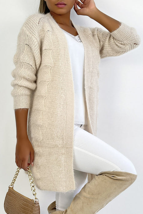 Beige Vest Halflang