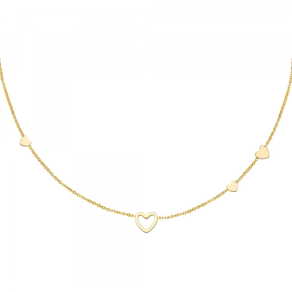 RVS ketting hart necklace