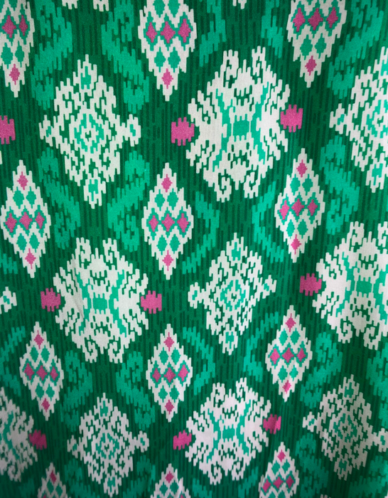 Blouse viscose met print - Groen