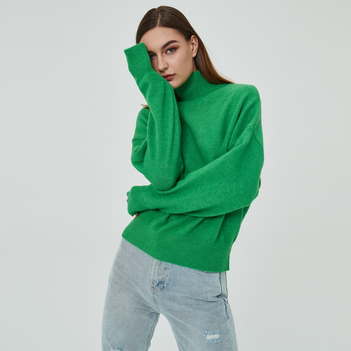 Fel Groene Sweater TimelessInspiration