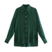 Donkergroene Dames Blouse
