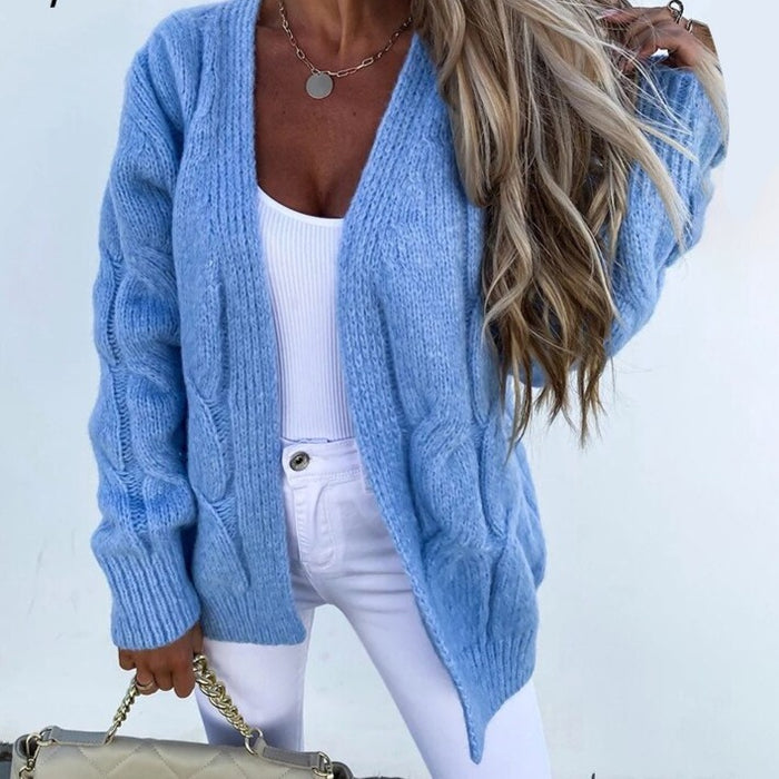 Lichtblauw Dames Vest Kort