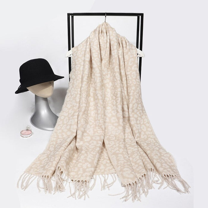 Sjaal Panterprint Beige