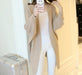 Lang Vest Dames Camel