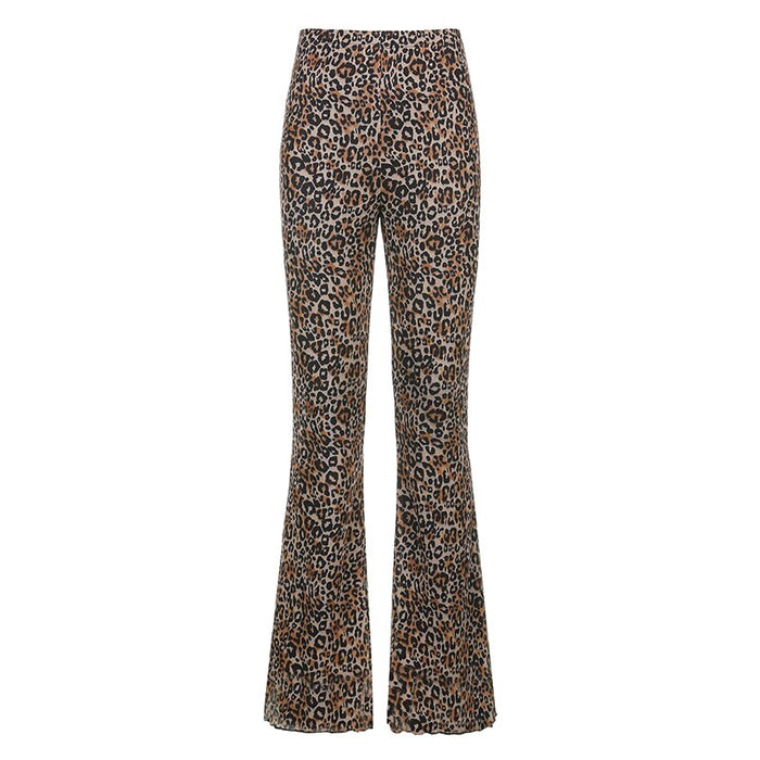 Leopard Flared Pants