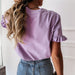 licht paars shirt dames