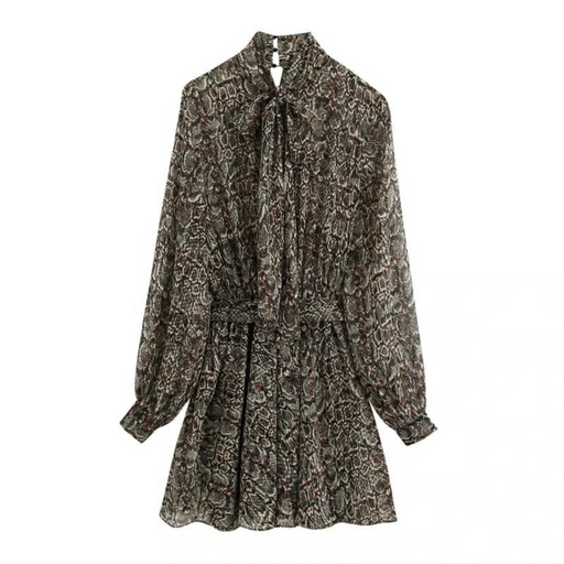 jurk snake print