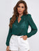 Groene Blouse Lange Mouwen Dames