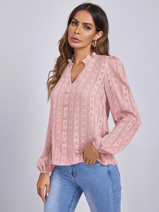 Roze Blouse Met Kant