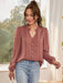 Oud Roze Dames Blouse