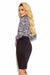 Zwart Wit Panter Blouse