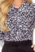 Zwart Wit Panter Blouse